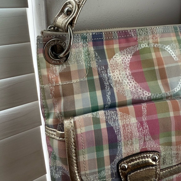Authentic Coach Tartan Bag - Picture 2 of 5